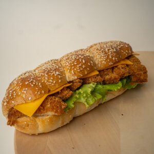 Sandwich au poulet pané